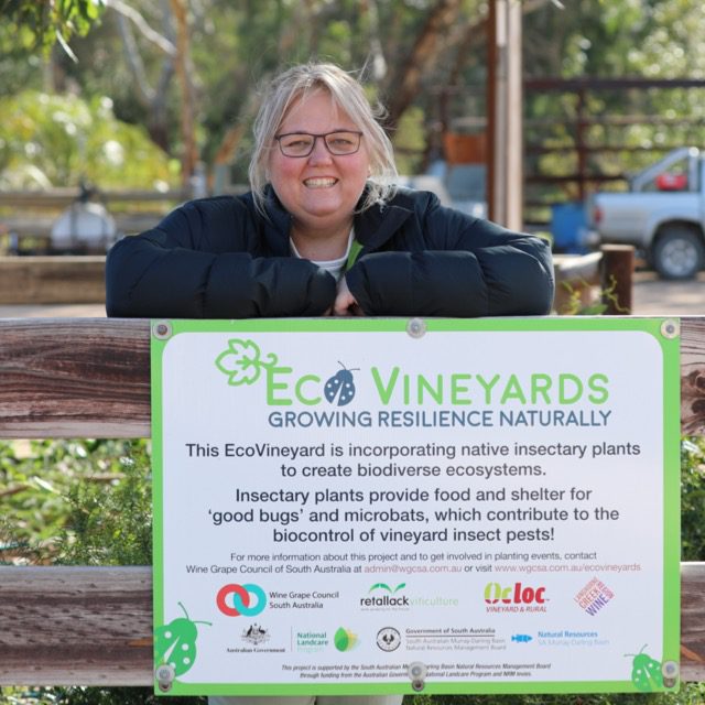 Nicole Clark & Brad Case, Kimbolton Wines, Langhorne Creek, Eco-Grower participant in the EcoVineyards project.