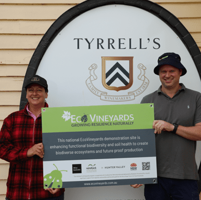 Louise Eather & Chris Tyrrell, Tyrrell's Vineyard, EcoGrowers participating in the EcoVineyards program
