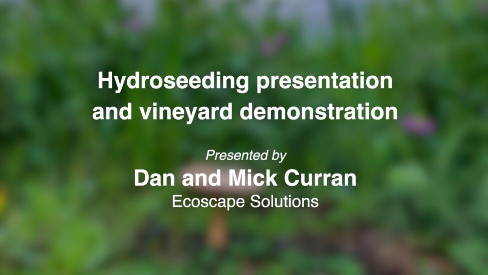 Dan and Mick Curran hydroseeding still slide Autumn 2024