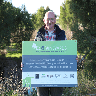 Grant Carr, Braeside Vineyard, Clare Valley, EcoGrower participating in the EcoVineyards program