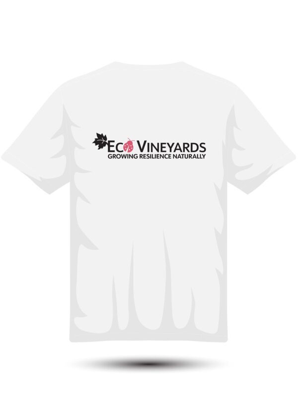 EcoVineyards Growing in harmony with Nature T-Shirt in White - Back View